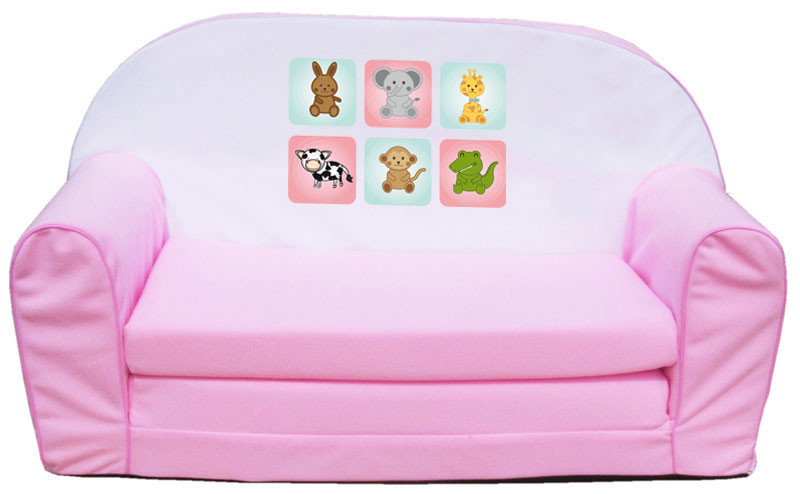 Pink állatkás játék szivacs kanapé gyerekeknek