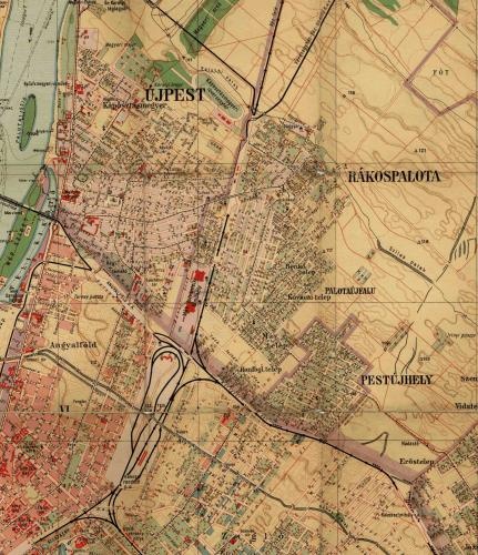 budapest rákospalota térkép Rákospalota, Pestújhely és Újpest térképe 1928 ból   Palotabarát  budapest rákospalota térkép