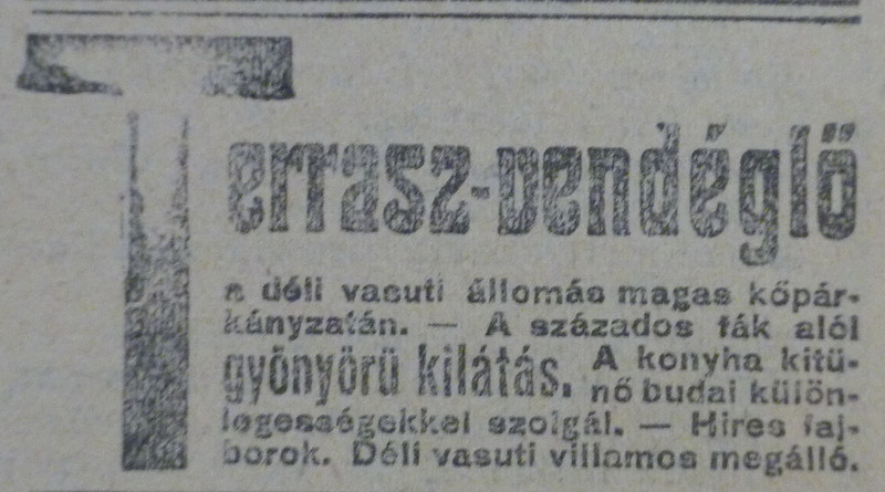 fovarosi.blog.hu: DeliPu-1913Junius-AzEstHirdetes