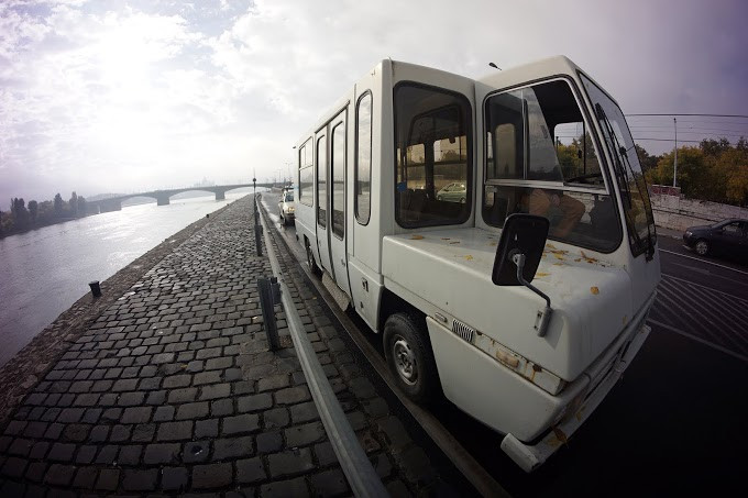 Mobil Szauna a Duna-parton - sajtófotók