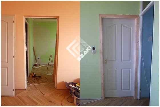 Pallótokos fa ajtó beépÃtése panel lakás mérete: 90 x 210 es ...
