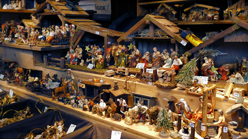 Bécs - weihnachten Markt Am Hoh betlehemes figurák
