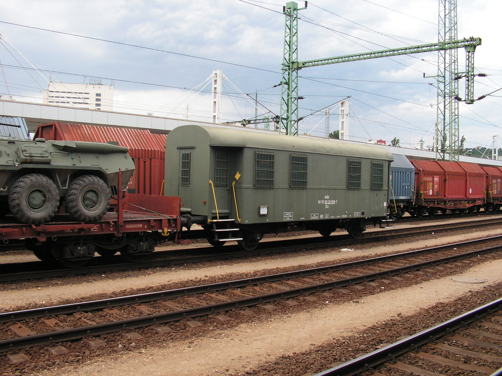 Katonai vonat, MÁV 60 55 00-29 958-7, Ztz, SzG3
