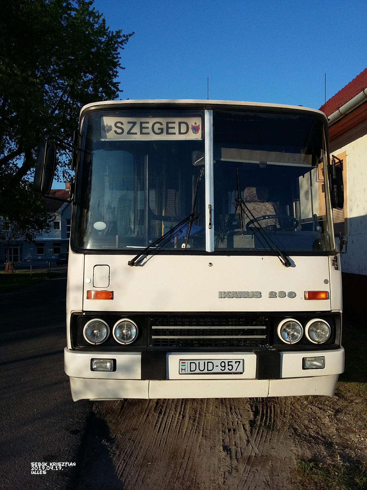 Ikarus 280 DUD-957 homlokfal 2019.04.19. Üllés Szabadsàg tér