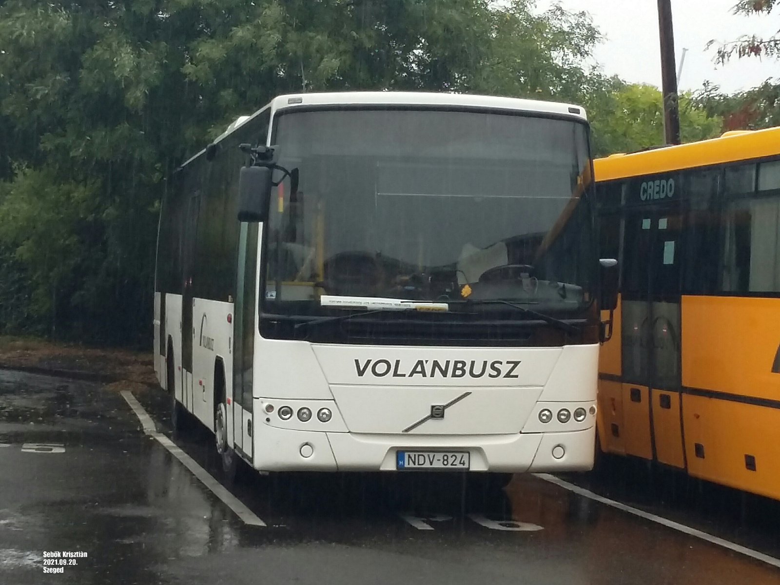 Volvo 8700 NDV-824 Szegeden a Mars téren 2021.09.20.-àn.