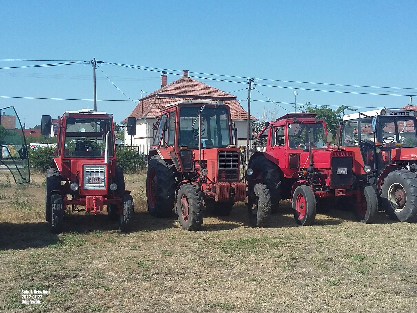 MTZ-k a Domaszéki traktoros felvonulâson 2022.07.22.