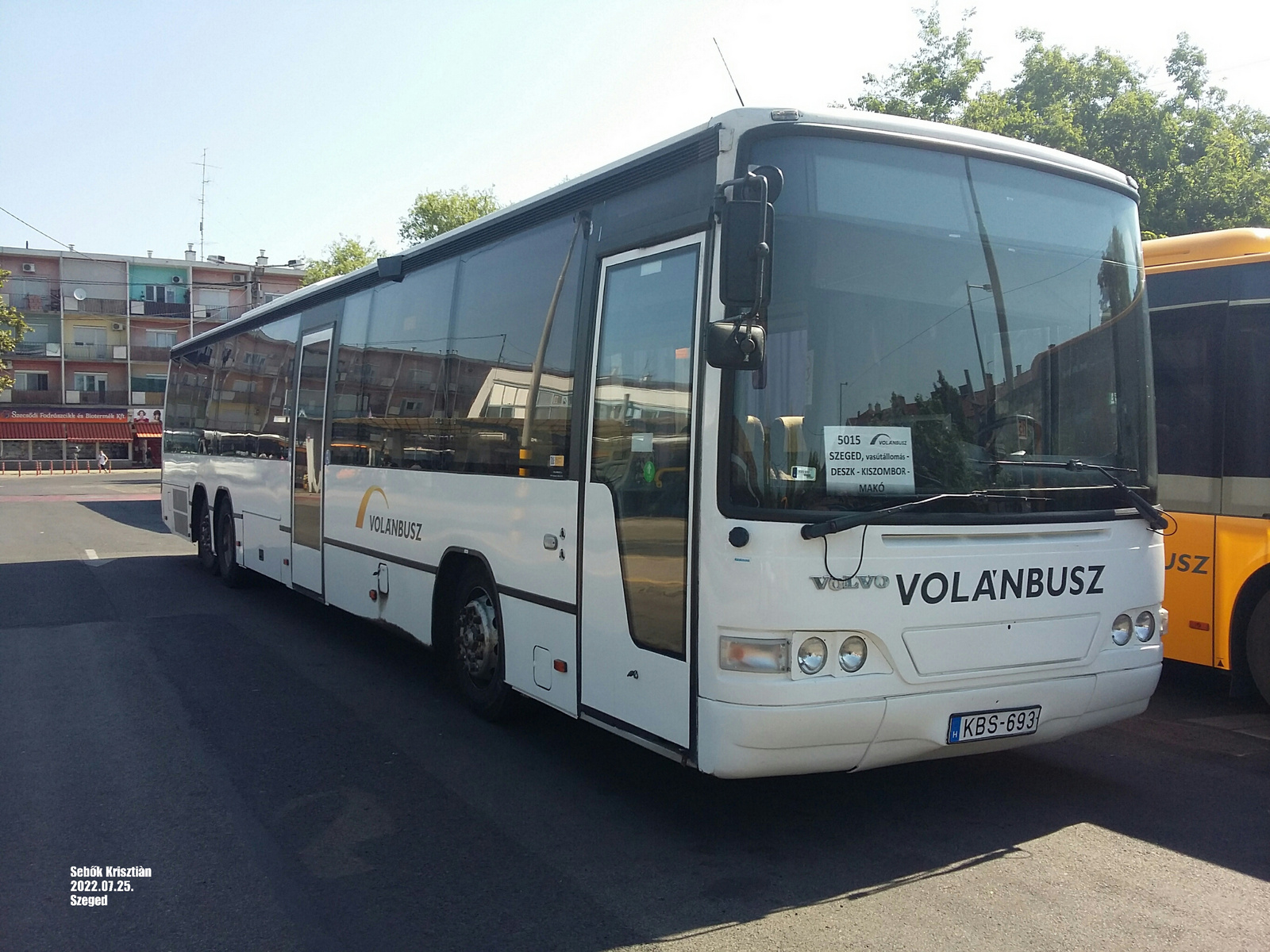 Volvo Carrus Vega KBS-693 Szegeden a Mars téren 2022.07.25.