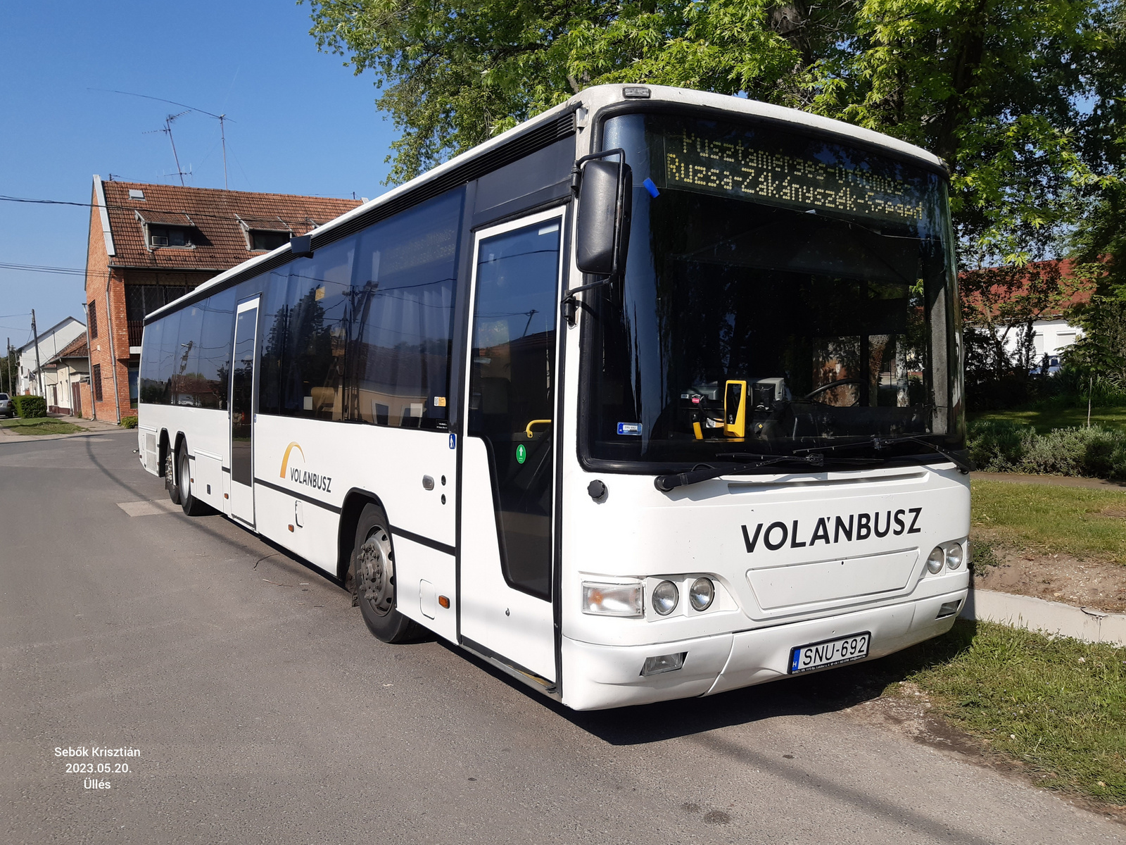 Volvo Carrus Vega SNU-692 Üllés, Szabadság tér 2023.05.20.