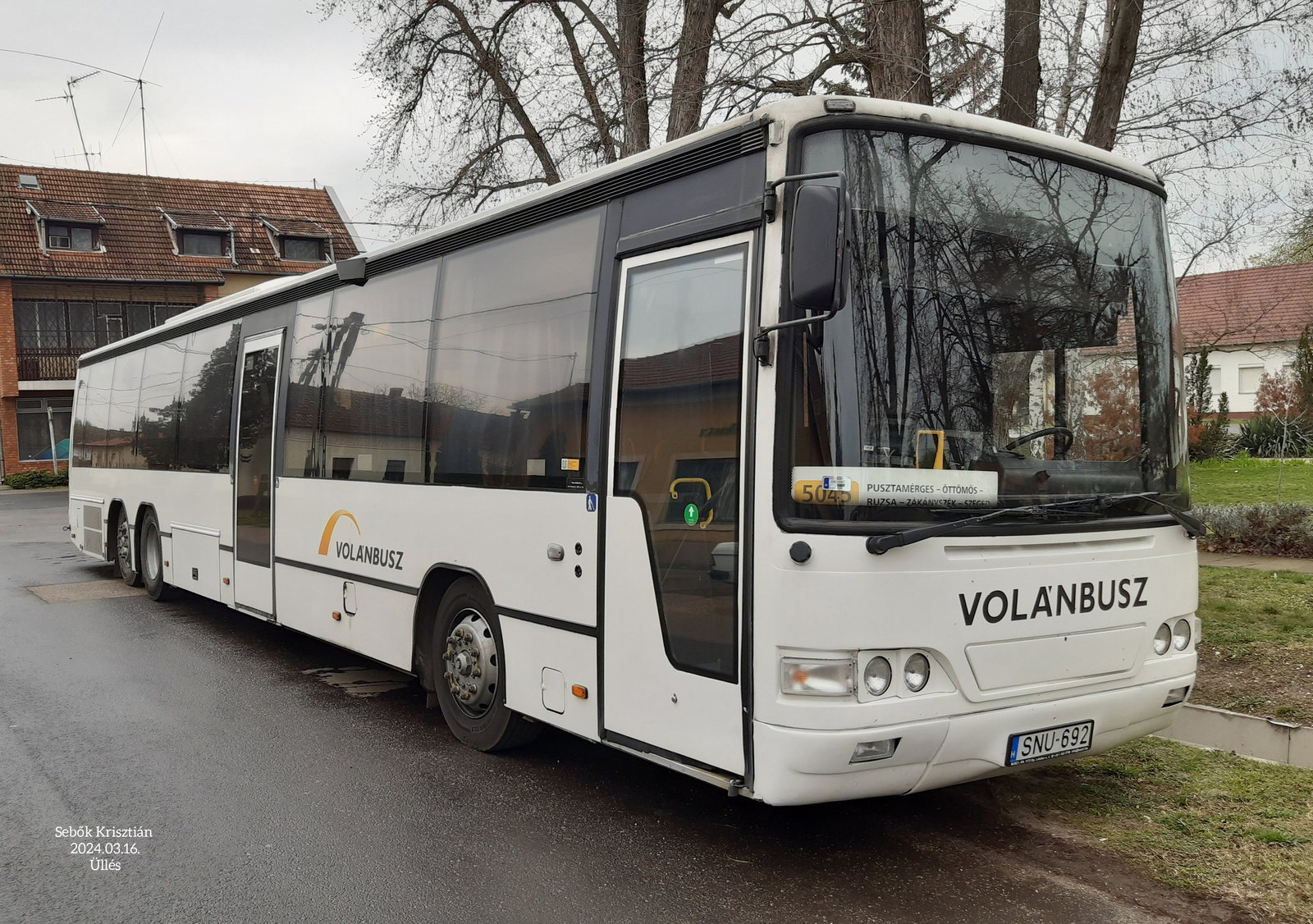 Volvo Carrus Vega SNU-692 Üllés, Szabadság tér 2024.03.16.