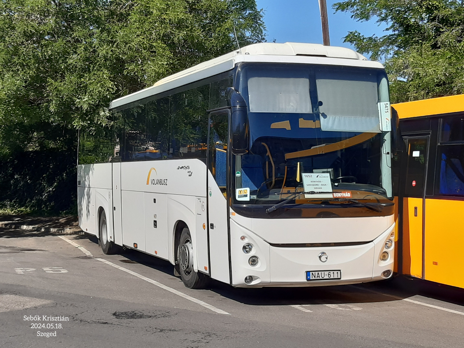 Irisbus Evadys HD 12M NAU-611 Szeged, Mars tér 2024.05.18.