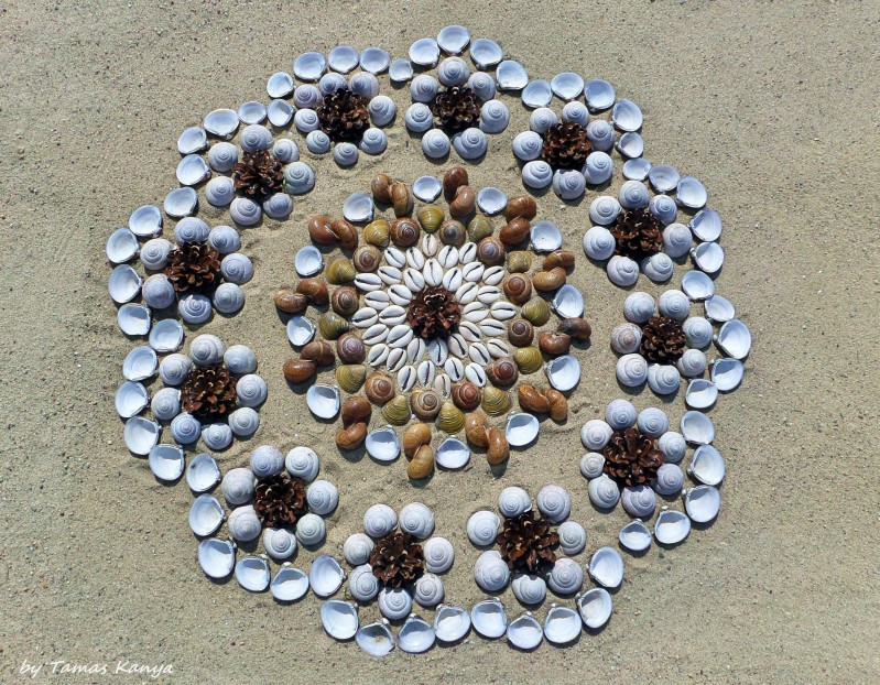 Land art mandala from Hungary by tamas kanya