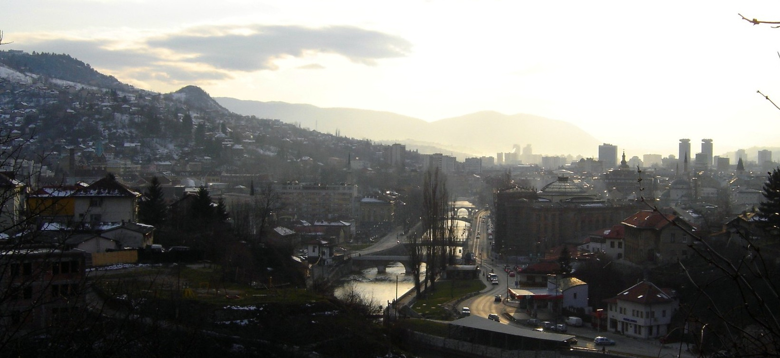 Sarajevo fentről