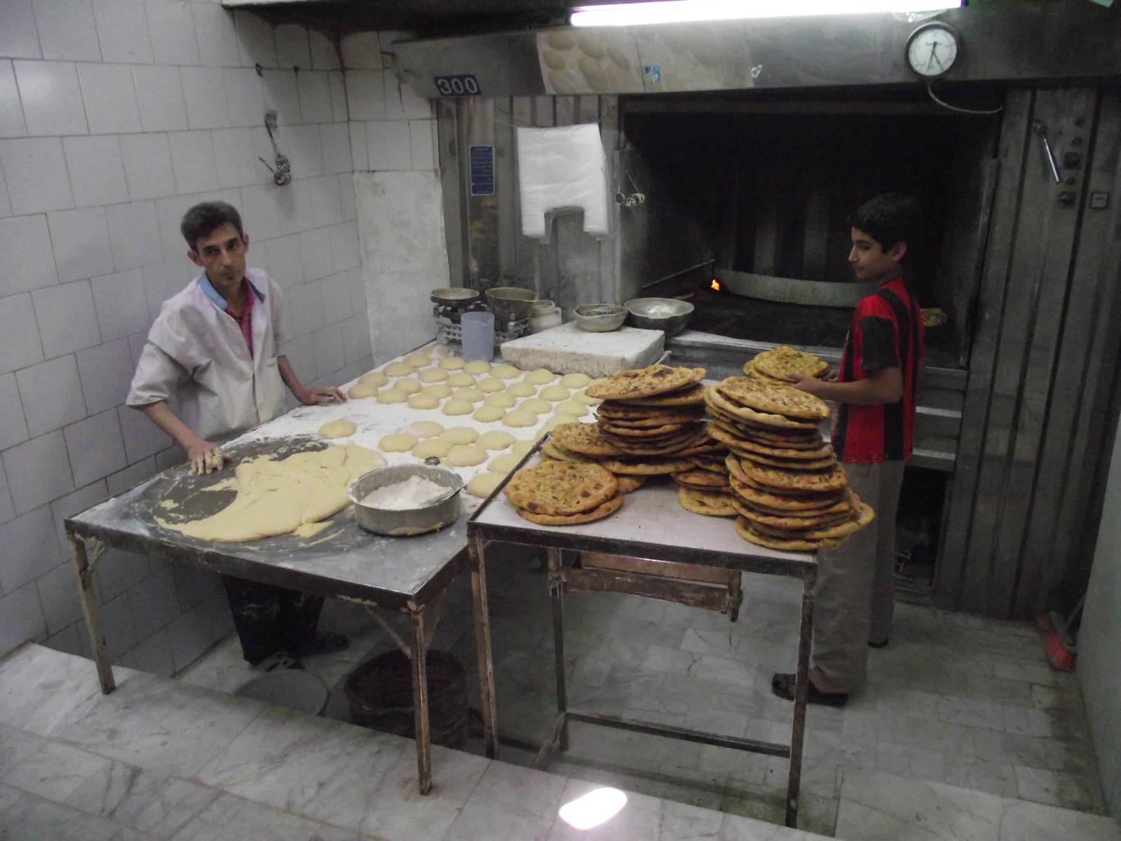 Yazd - Egy pékségben