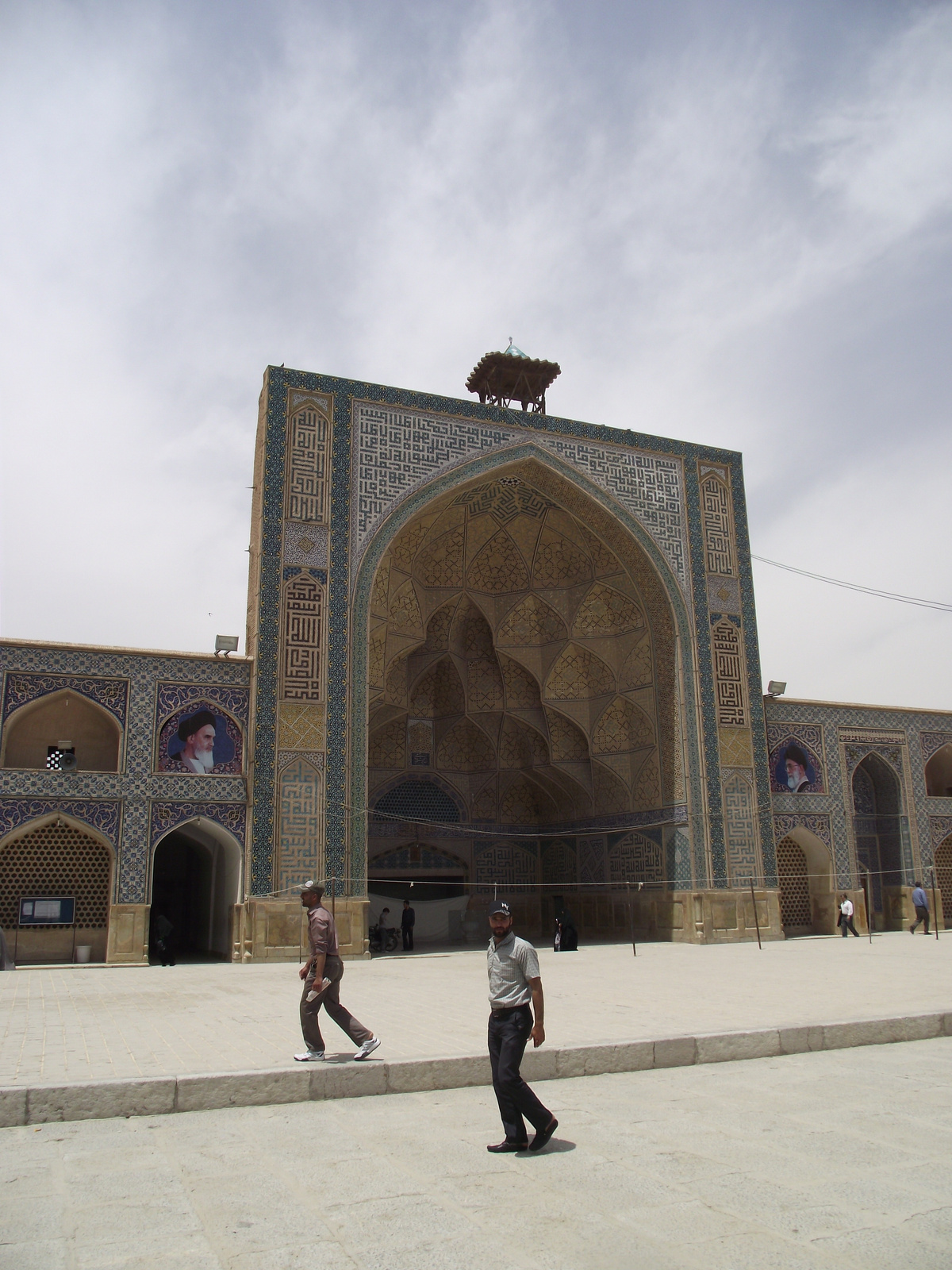 Iszfahán - Jameh mecset. A nyugati iwan
