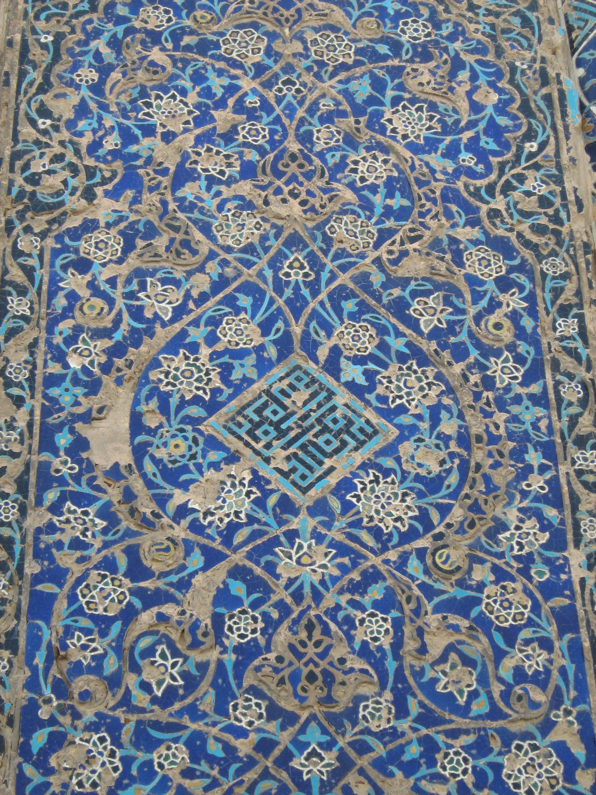 Tabriz - A Kék mecset külső díszítése