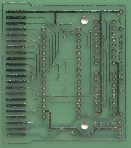 004 C64 EPROM kártya alkatrész oldal