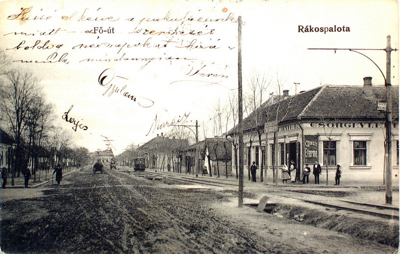 Rákospalota, Fő út 1906-ban