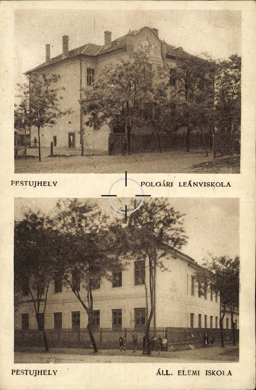 Pestújhelyi iskolák képeslapon