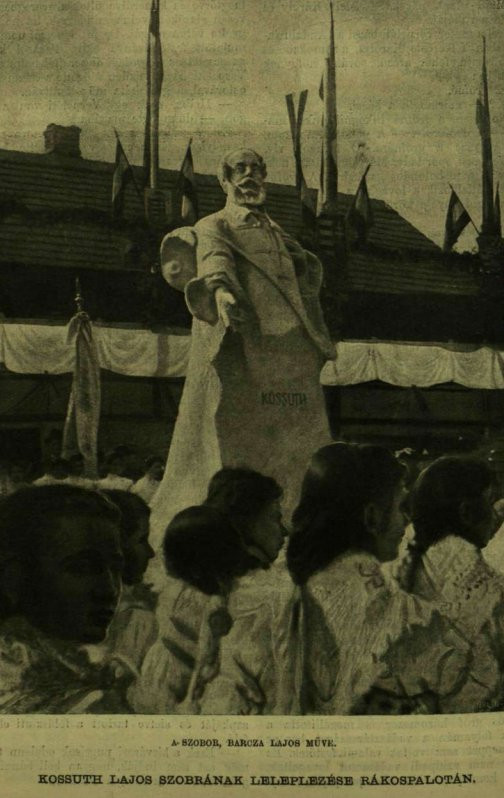 A Kossuth-szobor leleplezése 1908-ban