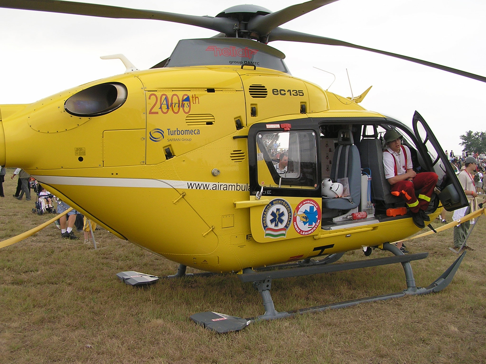 Eurocopter EC-135 (HA-ECA) a kecskeméti repülőnapon