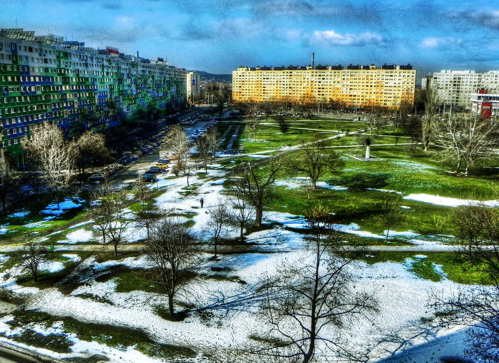 Tél és tavasz harca HDR