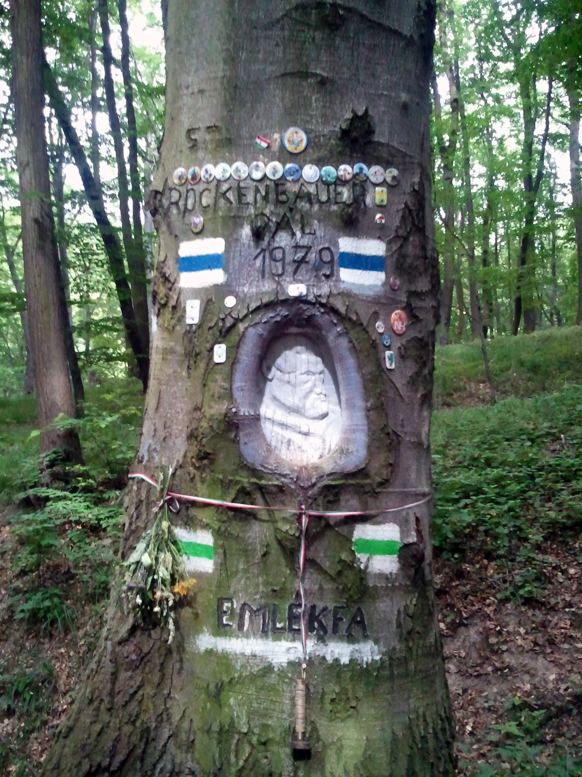 Egy lábnyom a másfélmillióból - Rockenbauer Pál emlékfa a Vértes