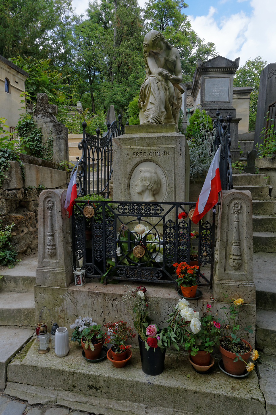 Pere Lachaise temető - Chopin sírja