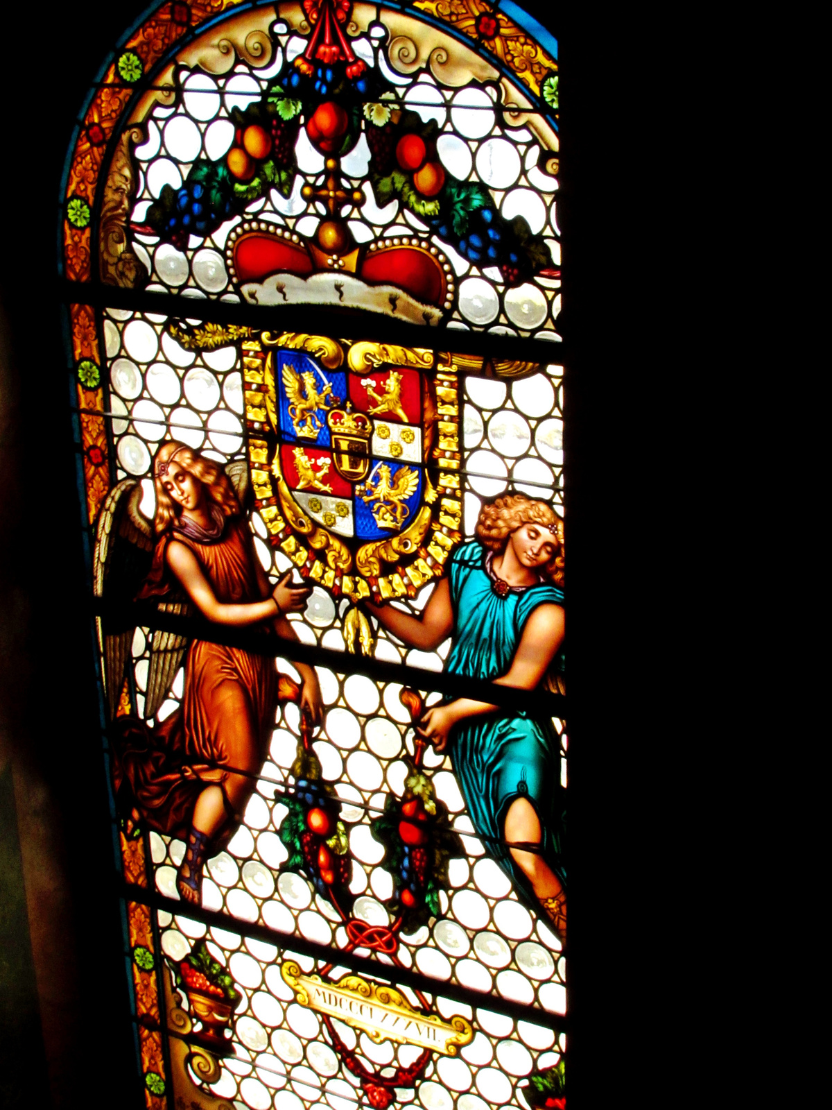 kápolna ablaka oldalnézet