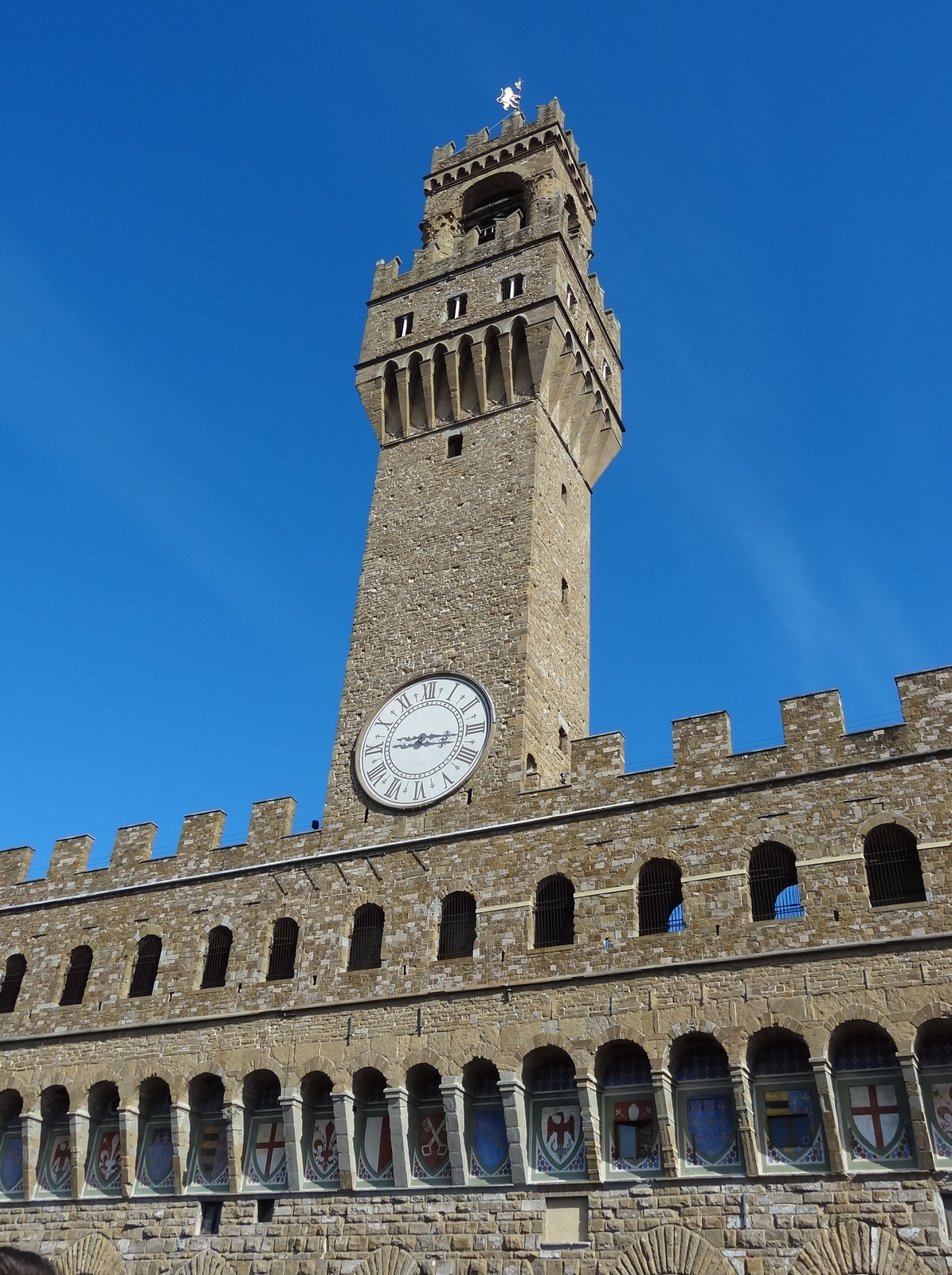 Uffizi teraszáról a Városháza tornya