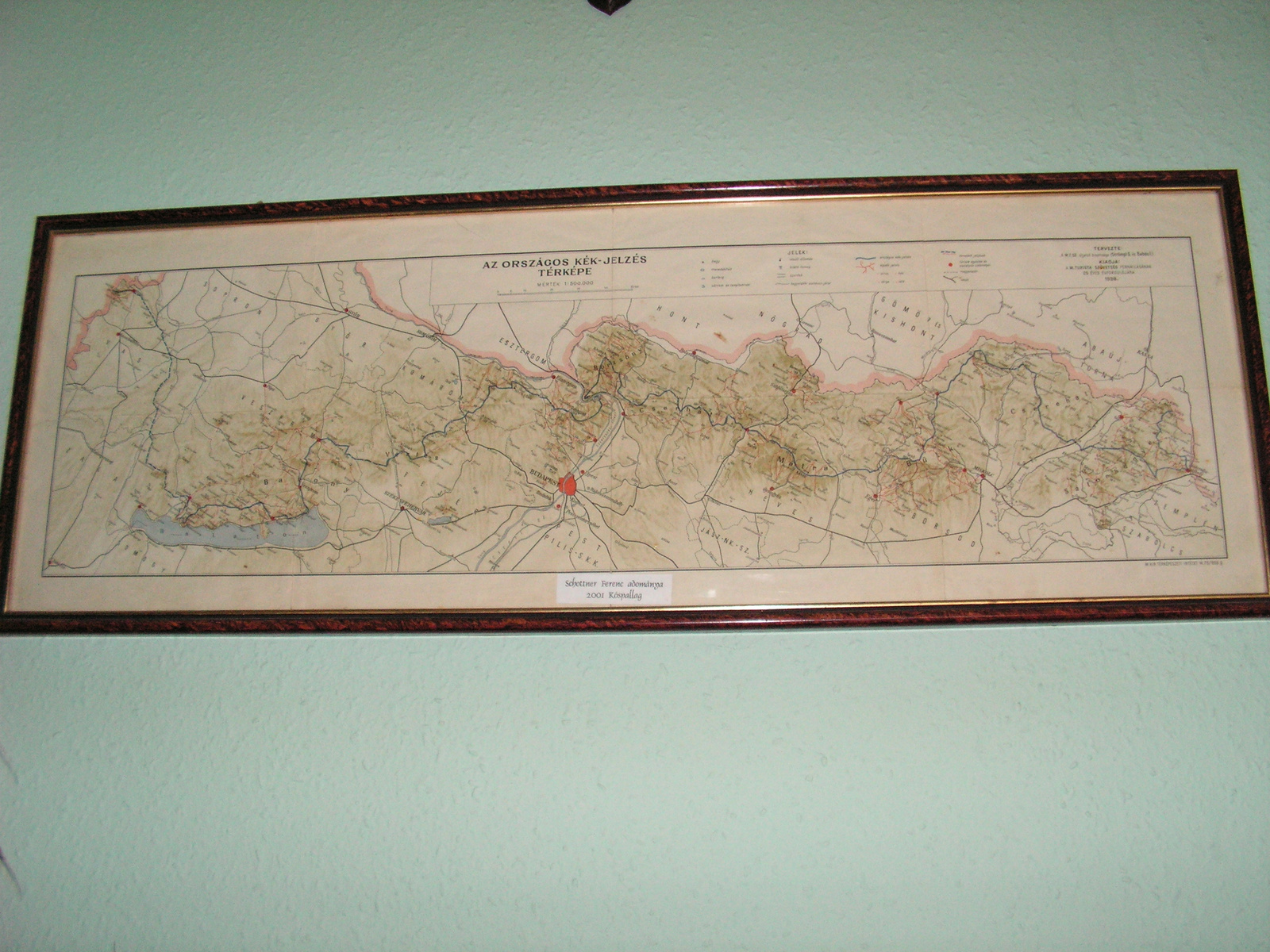 065 OKT térkép a Kisinóci turistaházban