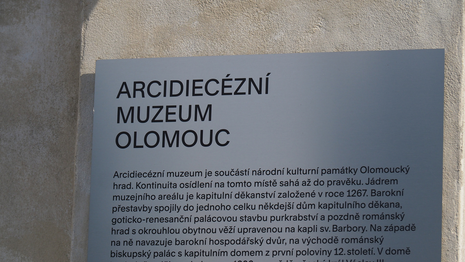 Olomouc, Arcidiecézní muzeum, SzG3