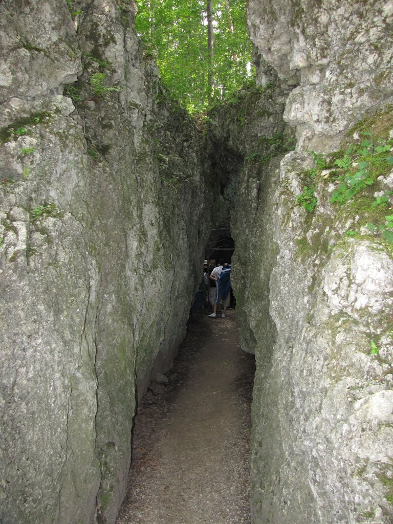 Ojcowski Park Narodowy, Jaskinia Łokietka barlang bejárata