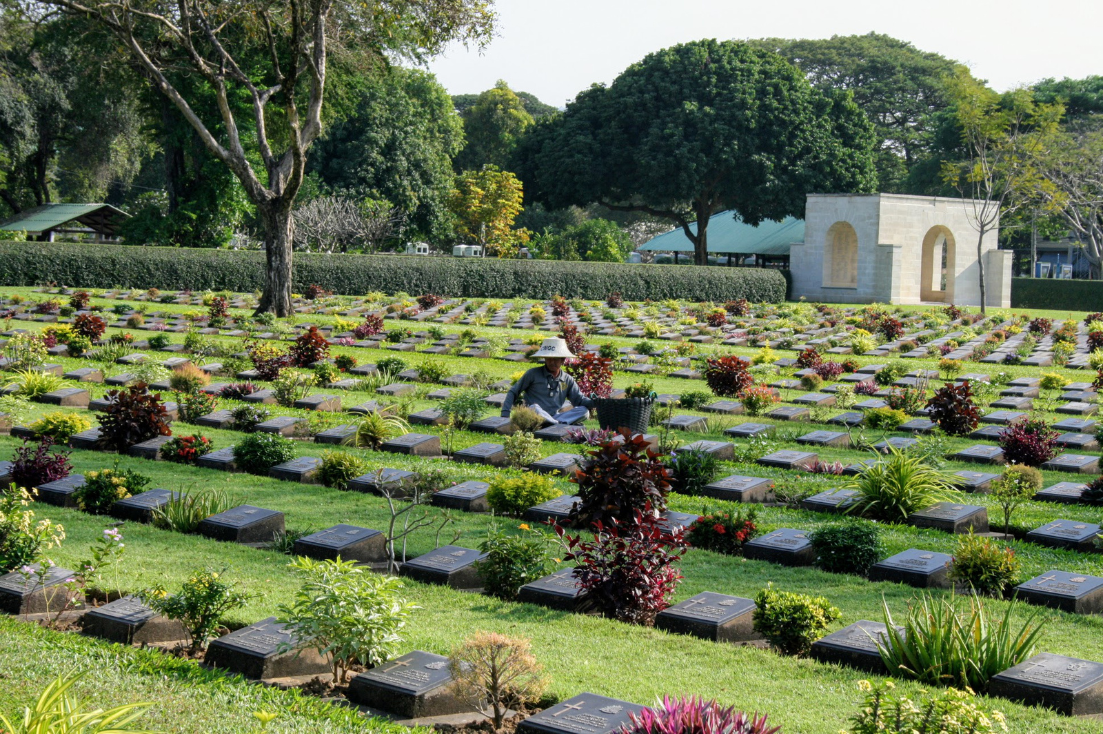 II. világháborús temető a Kwai folyó mentén