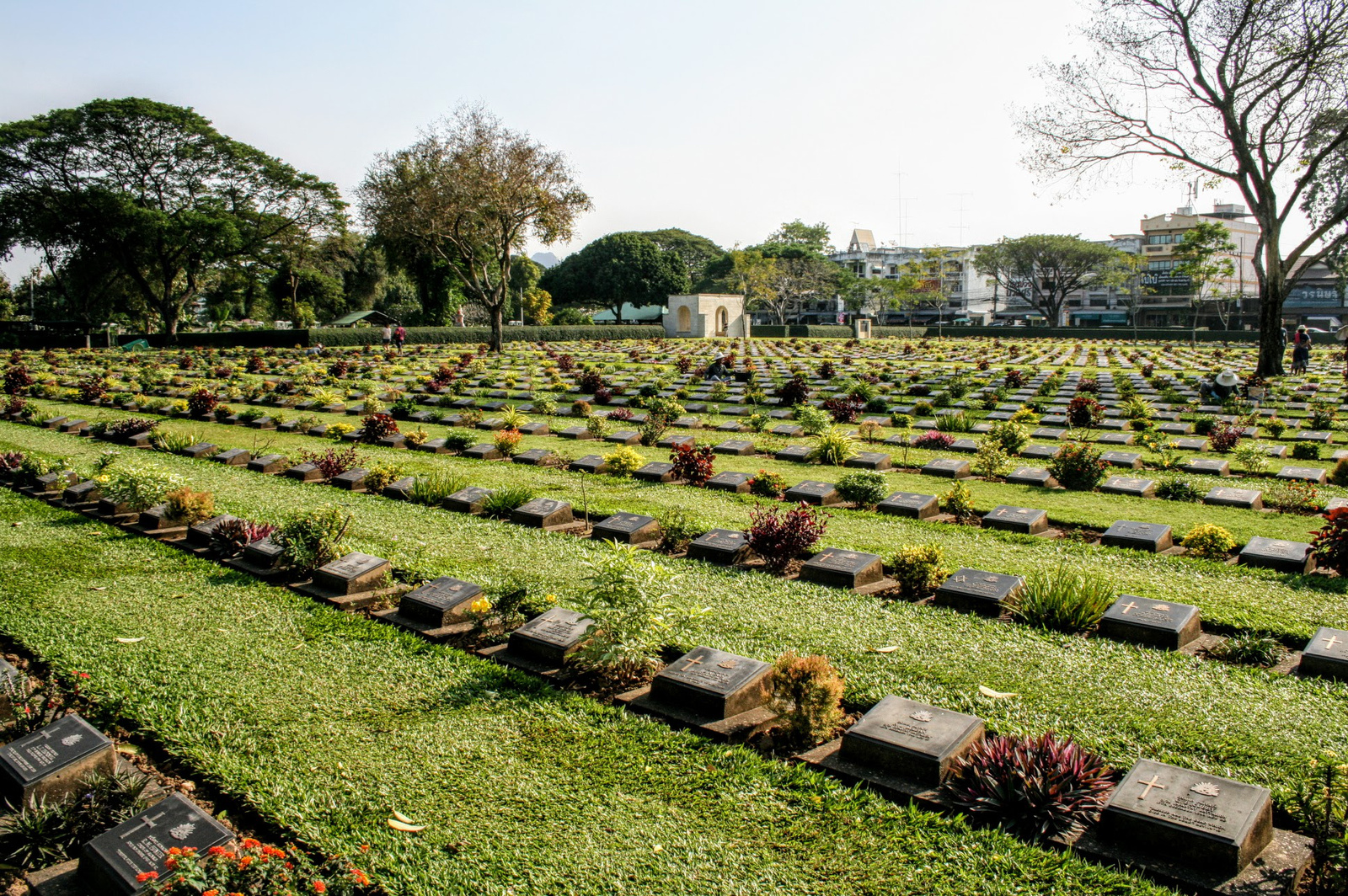 II. világháborús temető a Kwai folyónál