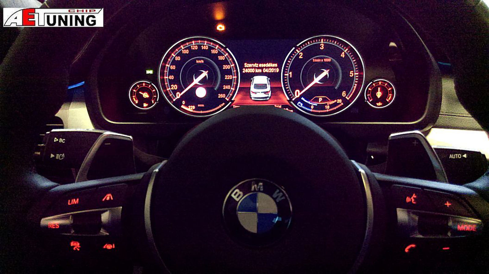 BMW X6 F16 4.0D Chiptuning Xdrive dash