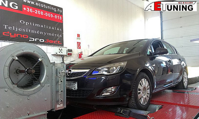 Opel Astra J 110LE chip tuning dyno