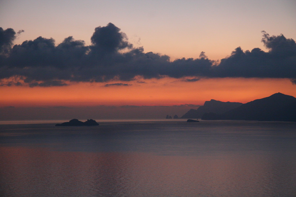 positano faragolini sea sky and rocks