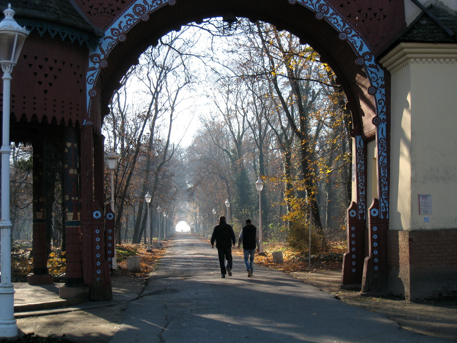 bejárat a parkba