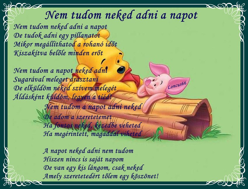 Nem tudom neked adni a napot....