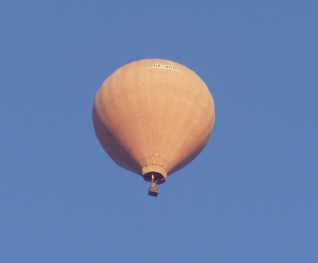 A hőlégballon felszállás után