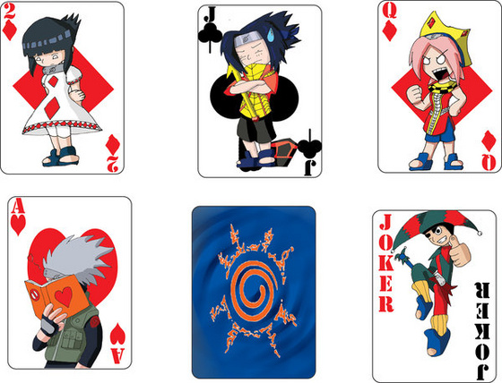 Naruto cards by Tenbodon