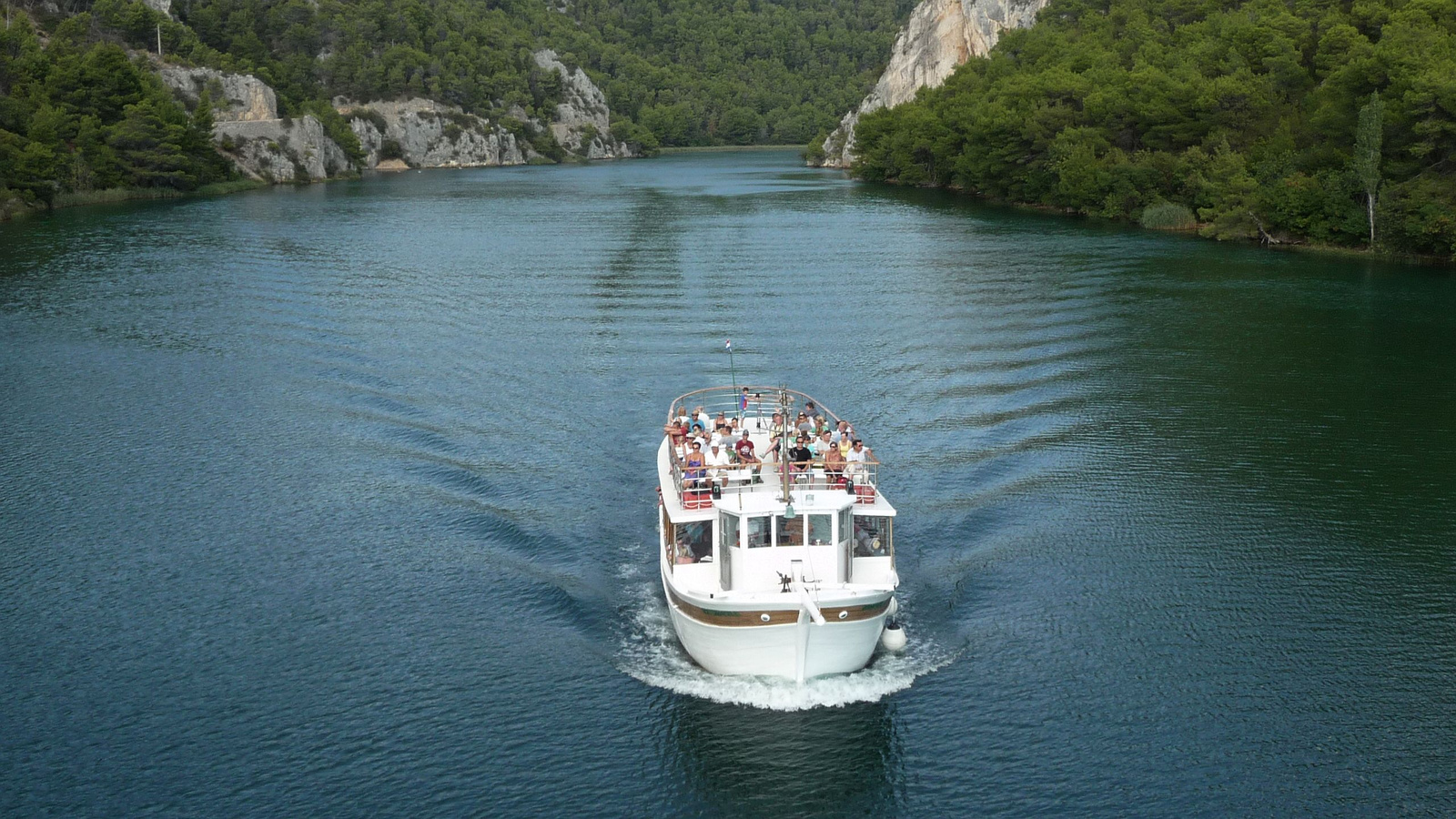 2013. szept. - hajó a Krka nemz. parkban