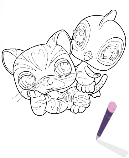 littlest pet shop coloring