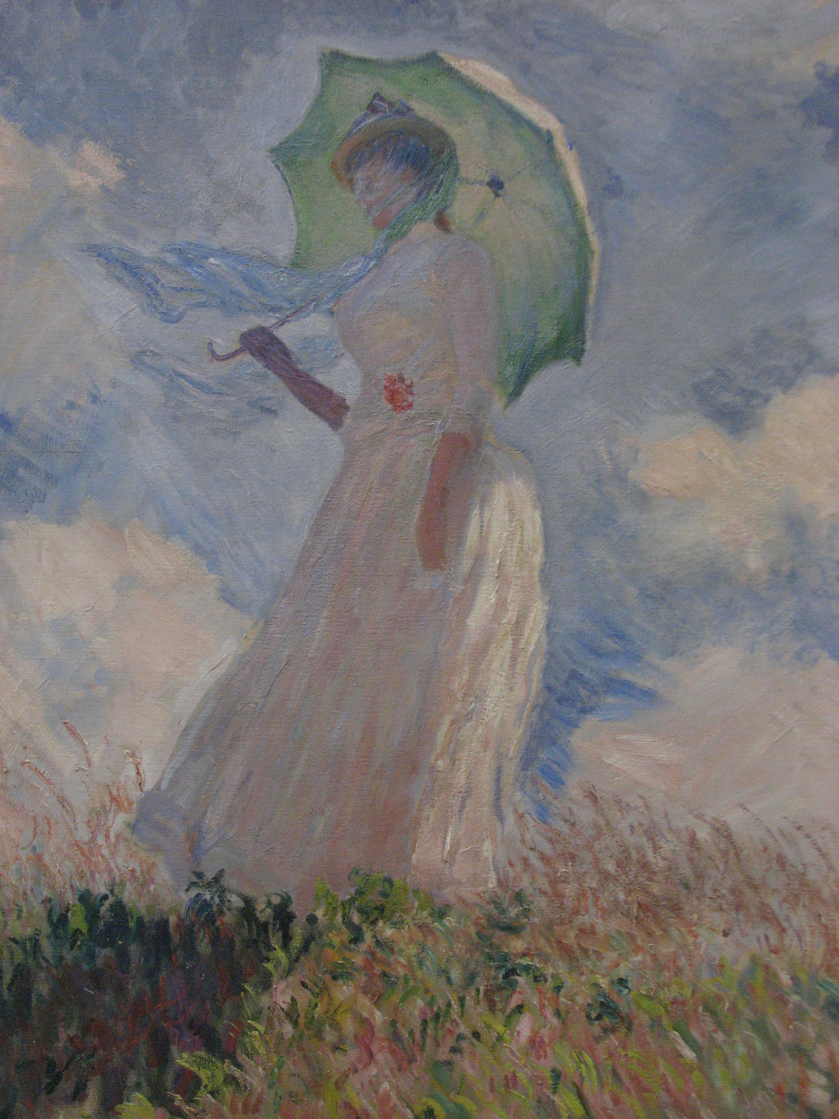 Claude Monet, Femme á l'ombrelle tournée vers la gauche