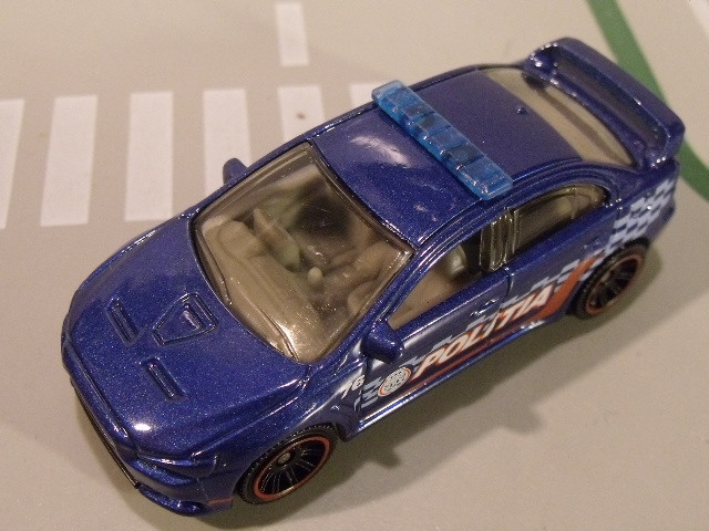 Mitsubishi Lancer EVO X Police Matchbox (9)