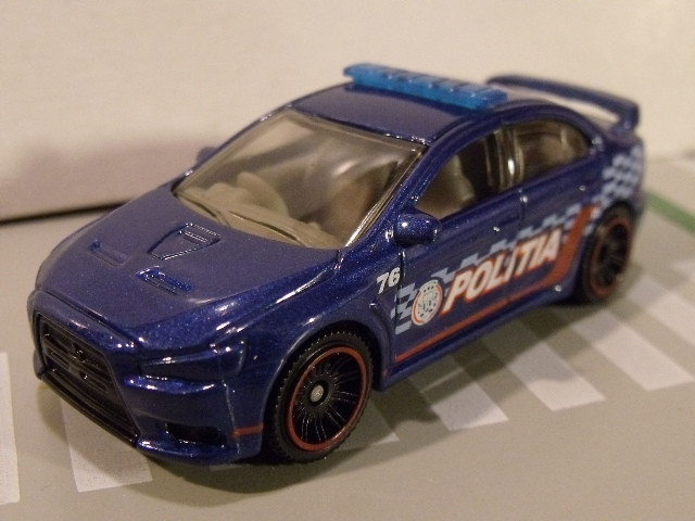 Mitsubishi Lancer EVO X Police Matchbox (6)