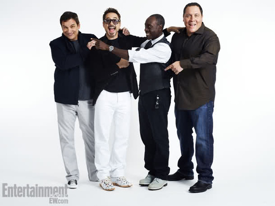 SHANE BLACK (director), ROBERT DOWNEY JR., DON CHEADLE, JON FAVR