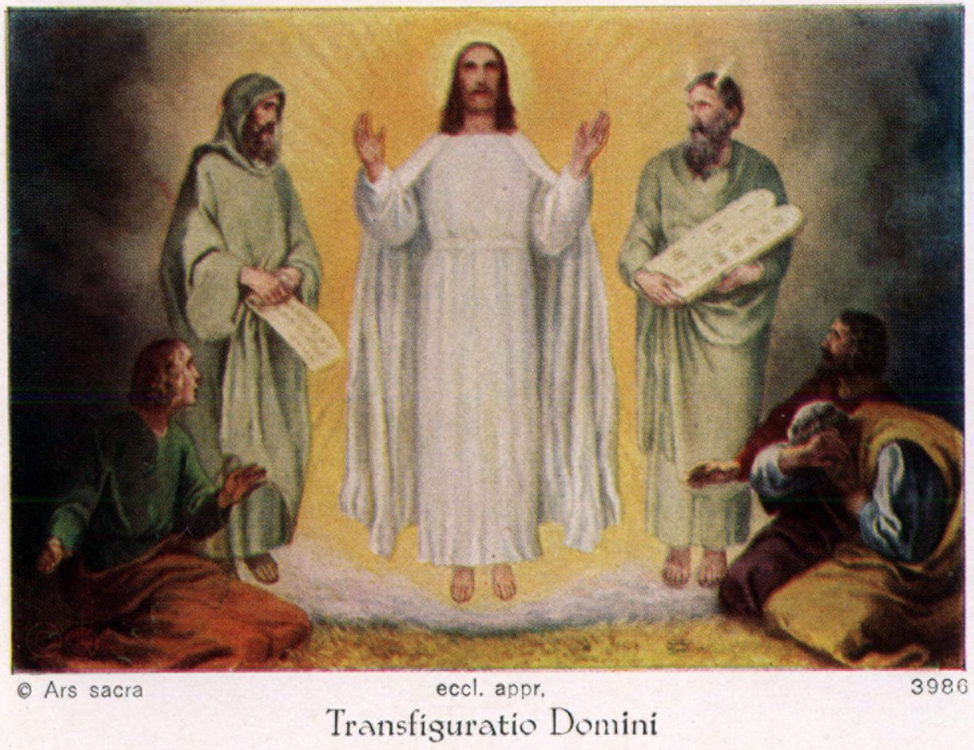 Transfiguratio Domini – szentkép, a 20. század első feléből