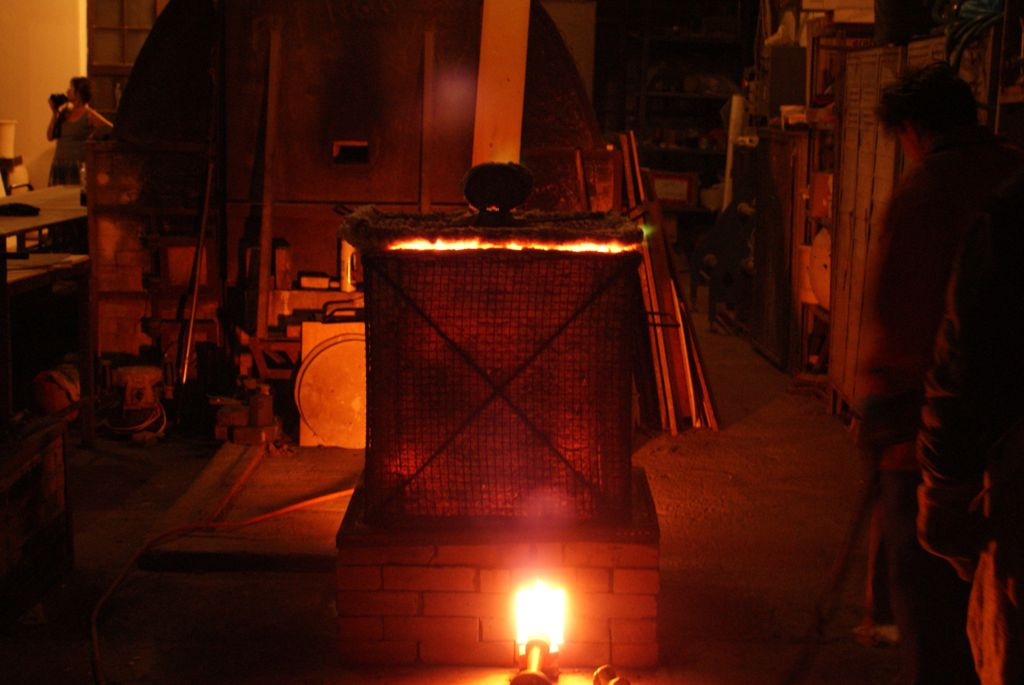 Nemzetközi Kerámia Stúdió ~ 1000°C-on izzó kerámia