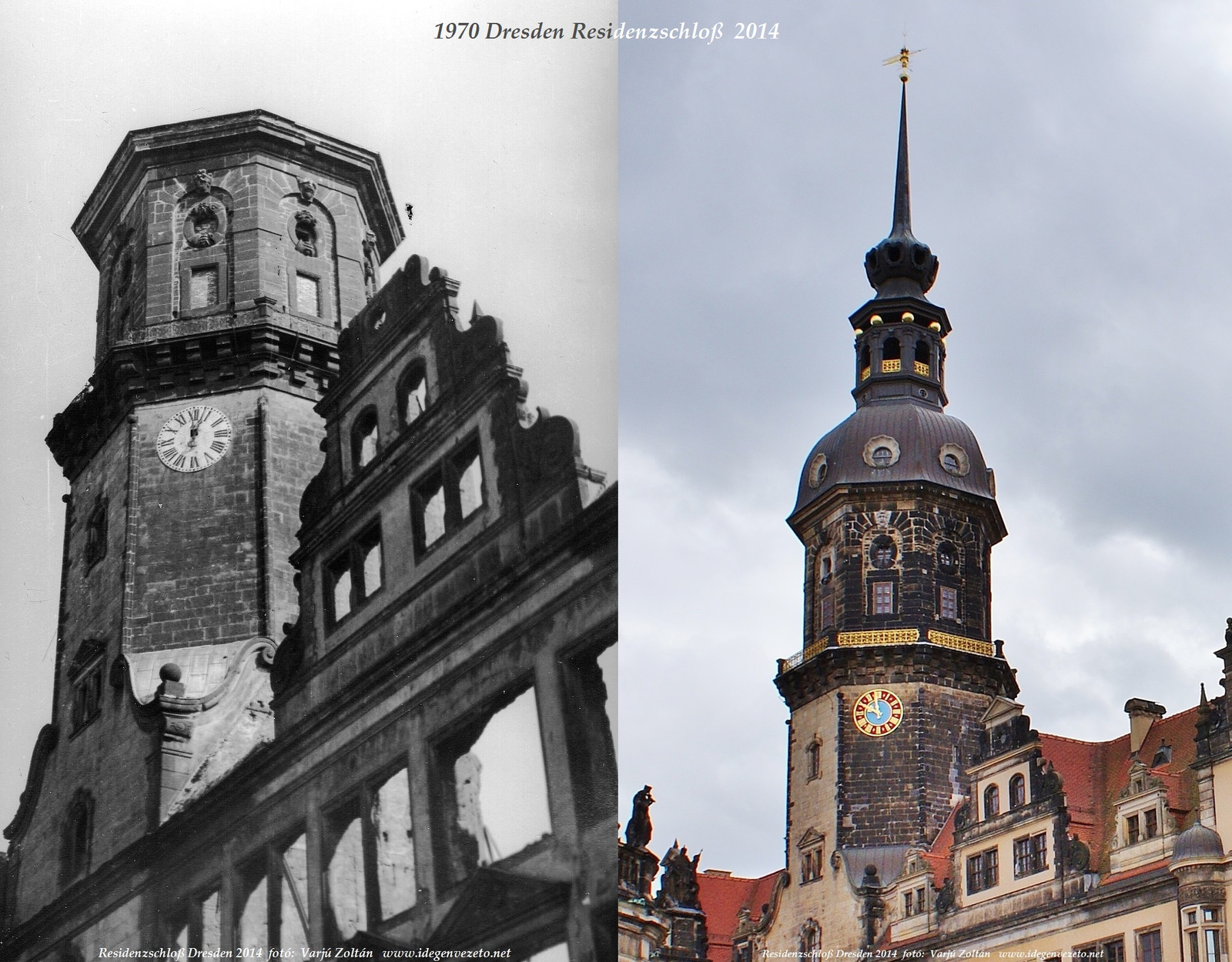 Residenzschloß Dresden 1970 - 2014 fotó - Varjú Zoltán